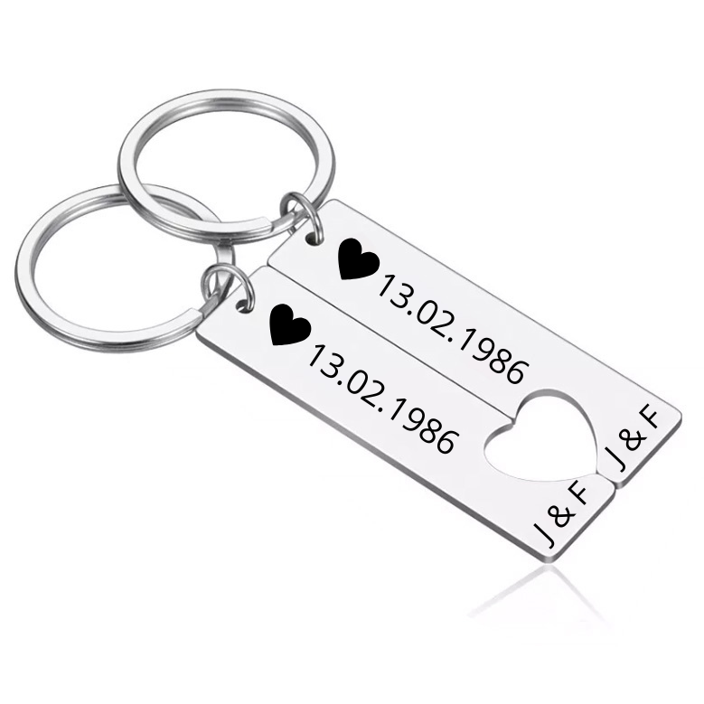 Porte Clé Couple "Nous, tout simplement"