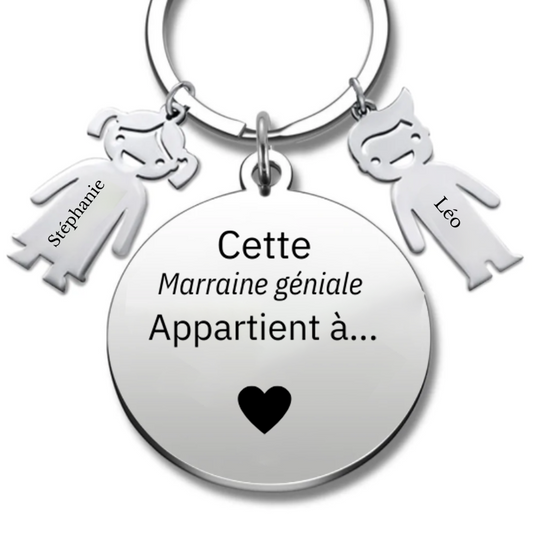 Porte Clés Marraine "la meilleure des Marraines"