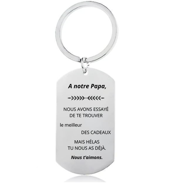 Cadeau Bijou Porte-Clé pour Papa - Les Bijoux de Marilou