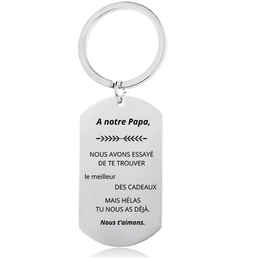 Cadeau Bijou Porte-Clé pour Papa - Les Bijoux de Marilou