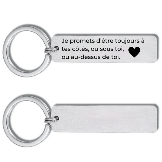 Porte Clé Personnalisé Je Promets