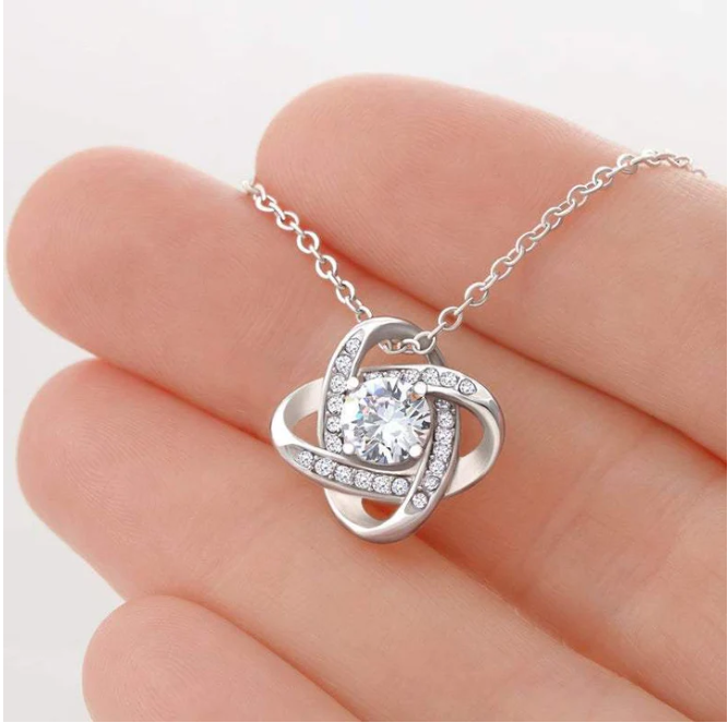 Collier trèfle pour ma fille plaqué platine ajustable